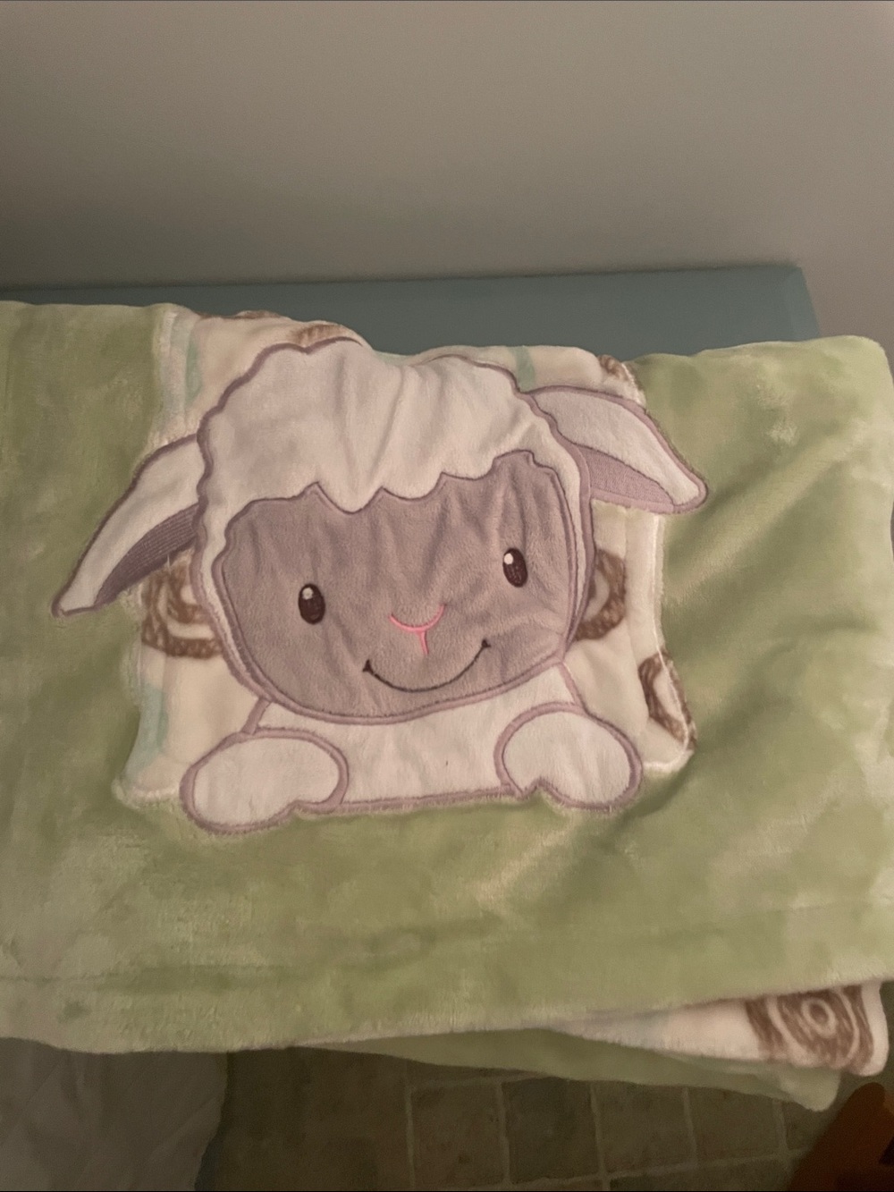 Plush baby blanket
